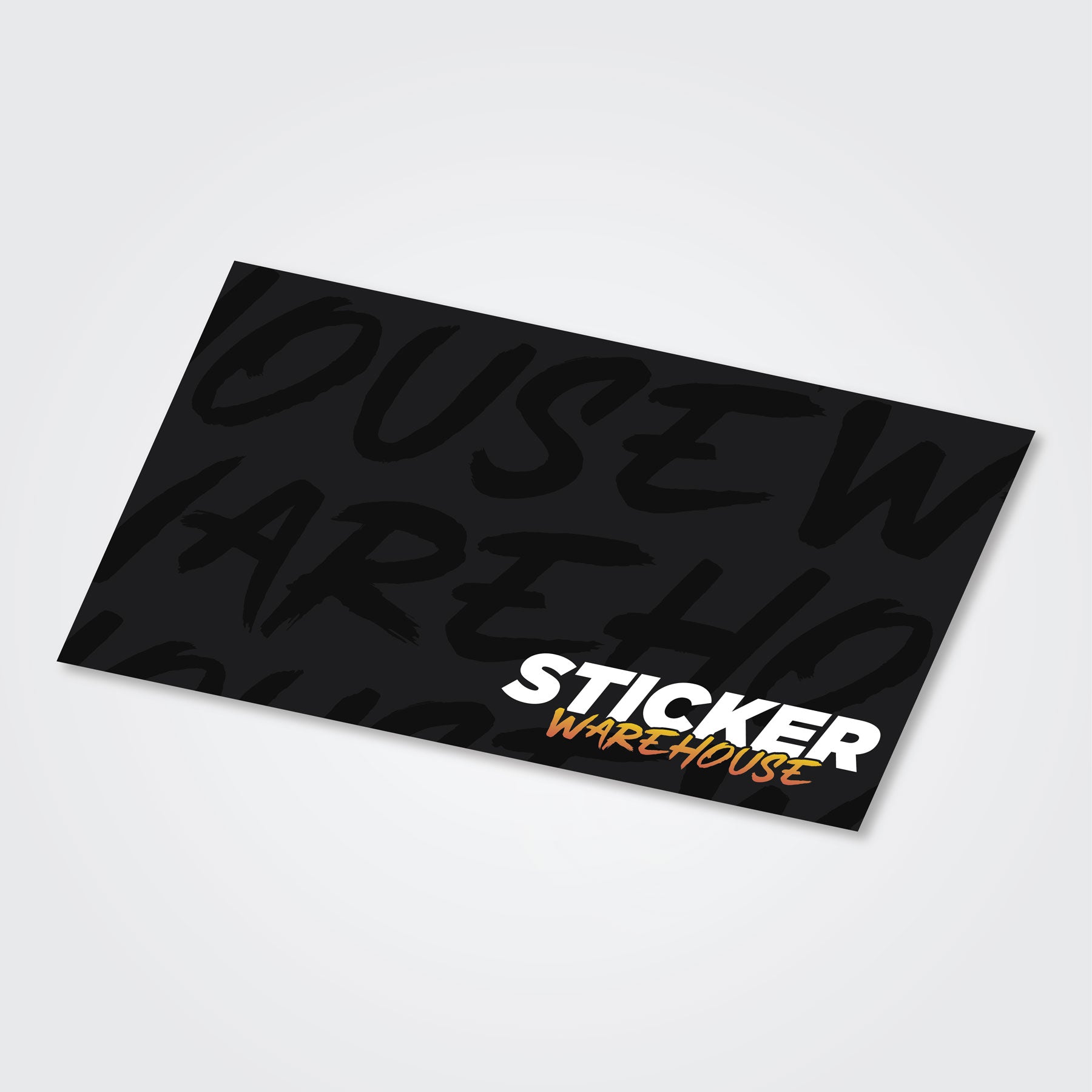 Rectangle Stickers design from Sticker Warehouse on a black background.