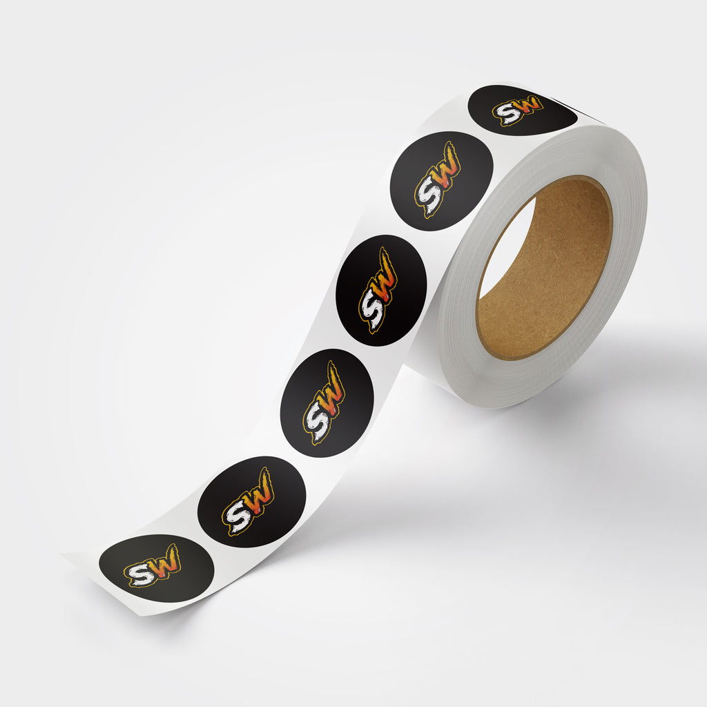 Custom Vinyl Circle Stickers | Free Express Shipping
