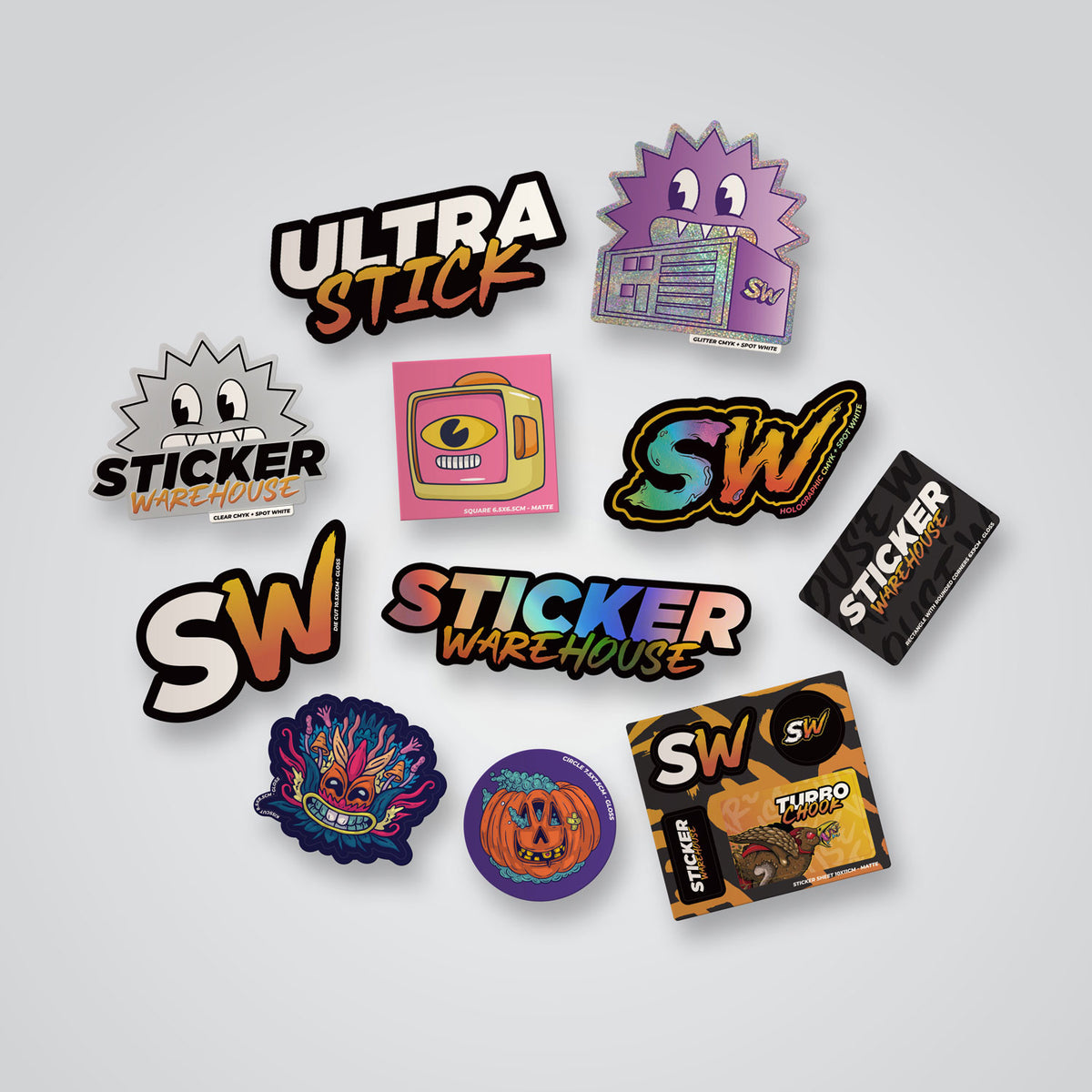 Sticker Warehouse Sample Pack