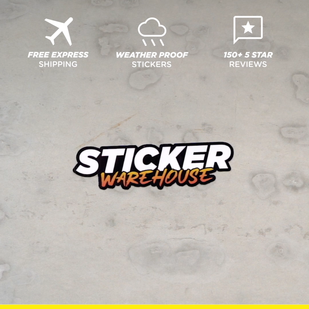 Custom Vinyl Die Cut Stickers | Free Express Shipping