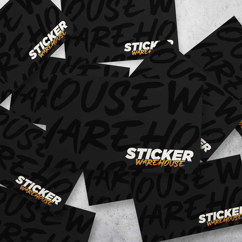 Custom Vinyl Rectangle Stickers | Free Express Shipping
