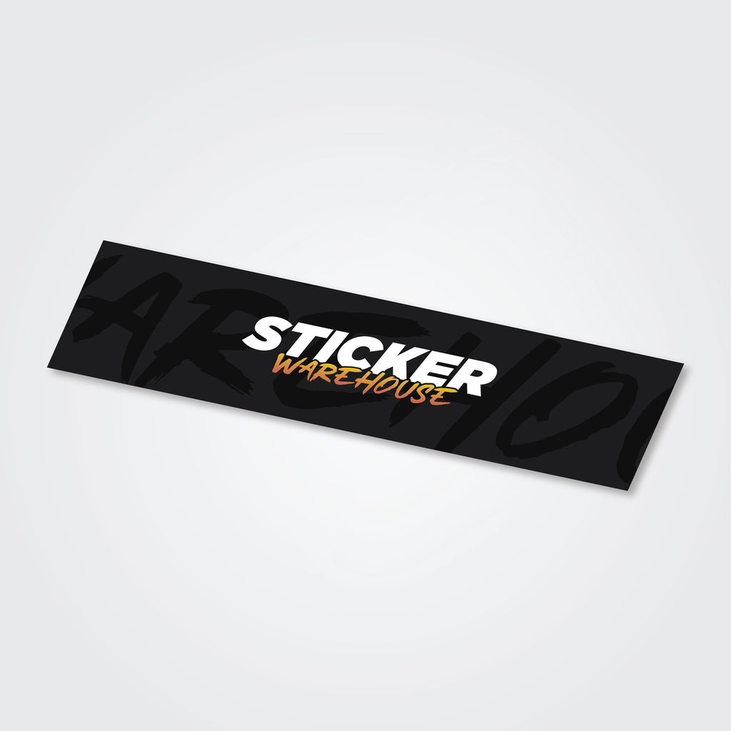 Custom Vinyl Rectangle Stickers | Free Express Shipping