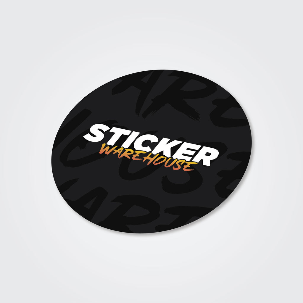 Custom Vinyl Circle Stickers | Free Express Shipping